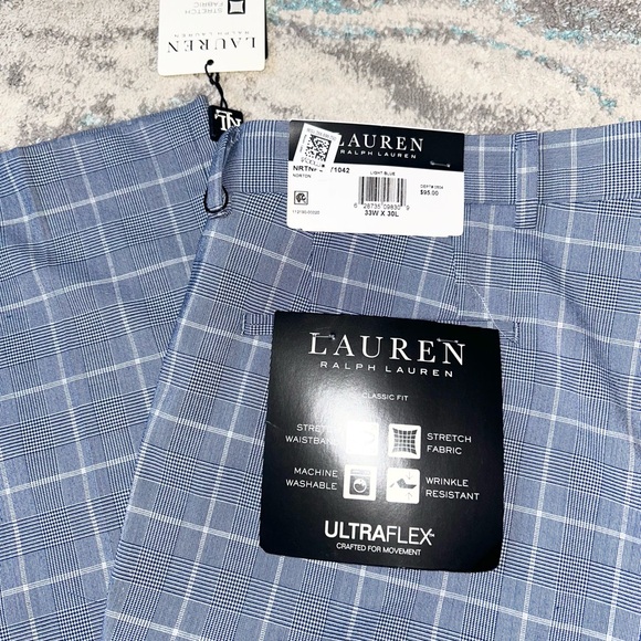Lauren Ralph Lauren Blue Plaid Pants - Picture 4 of 4